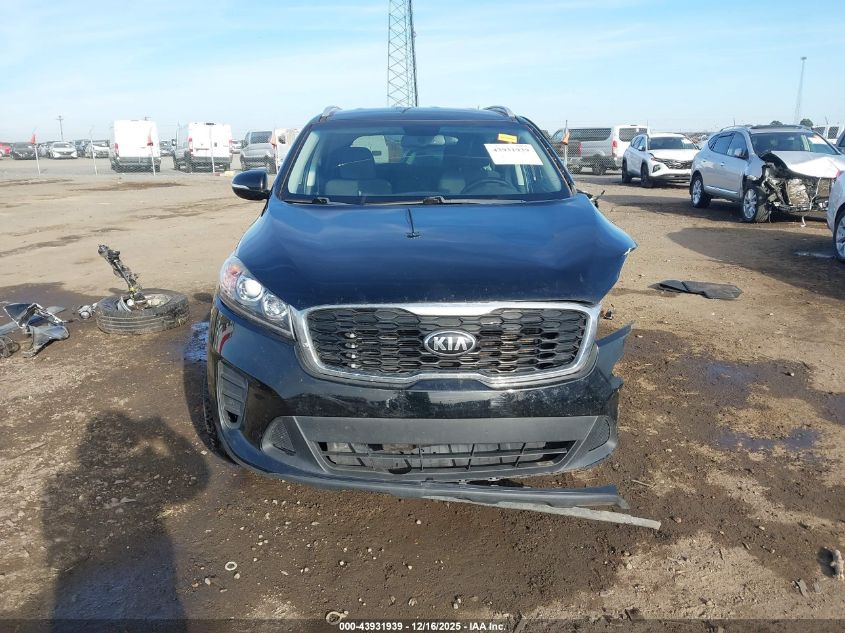 2019 Kia Sorento 2.4L Lx VIN: 5XYPG4A34KG494824 Lot: 43931939