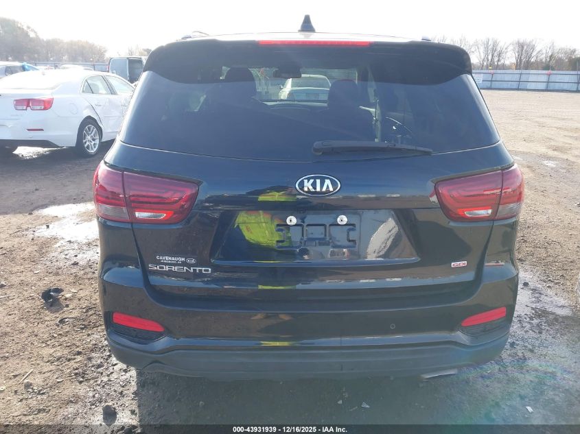 2019 Kia Sorento 2.4L Lx VIN: 5XYPG4A34KG494824 Lot: 43931939