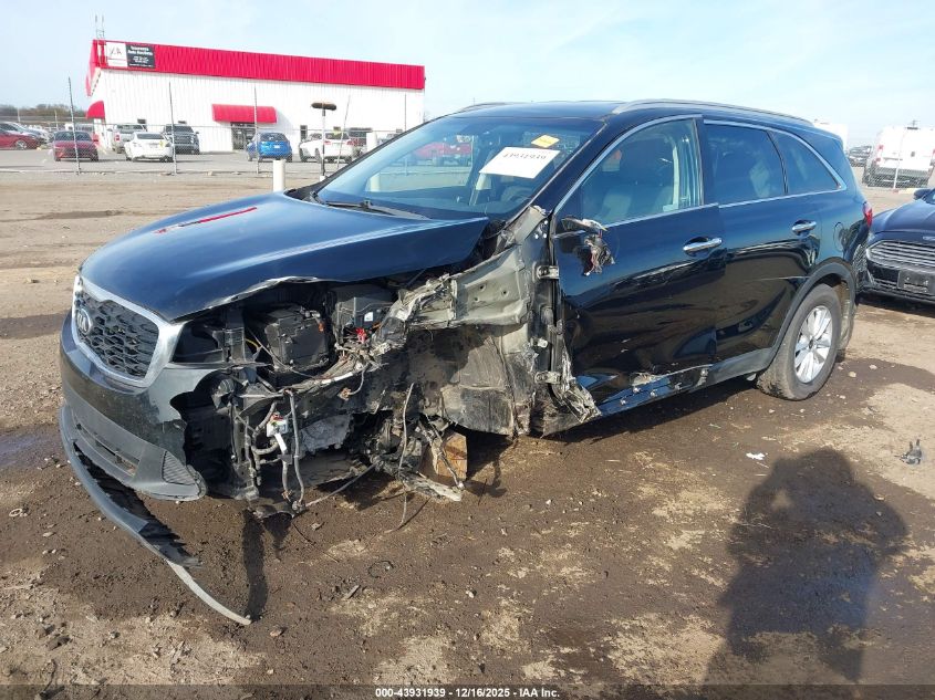 2019 Kia Sorento 2.4L Lx VIN: 5XYPG4A34KG494824 Lot: 43931939