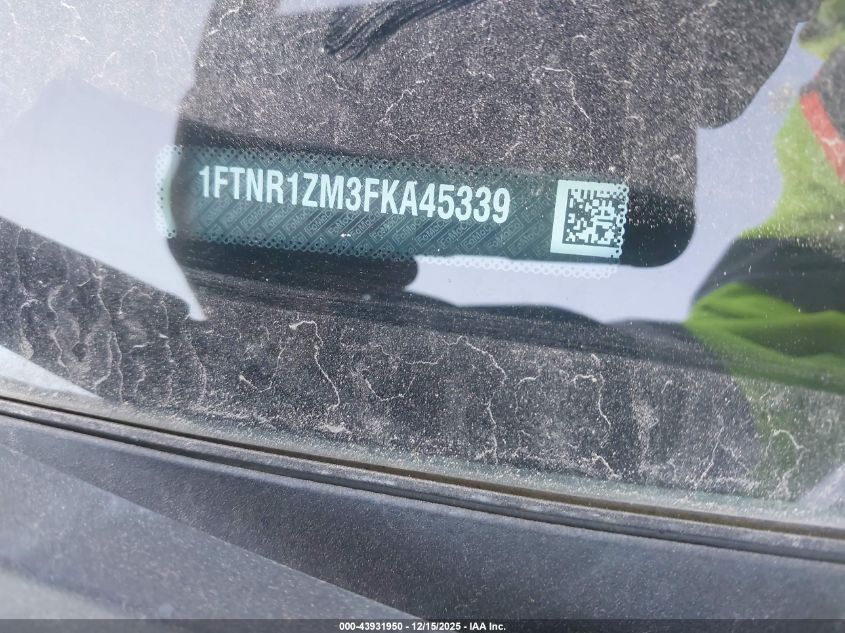 2015 Ford Transit-250 VIN: 1FTNR1ZM3FKA45339 Lot: 43931950