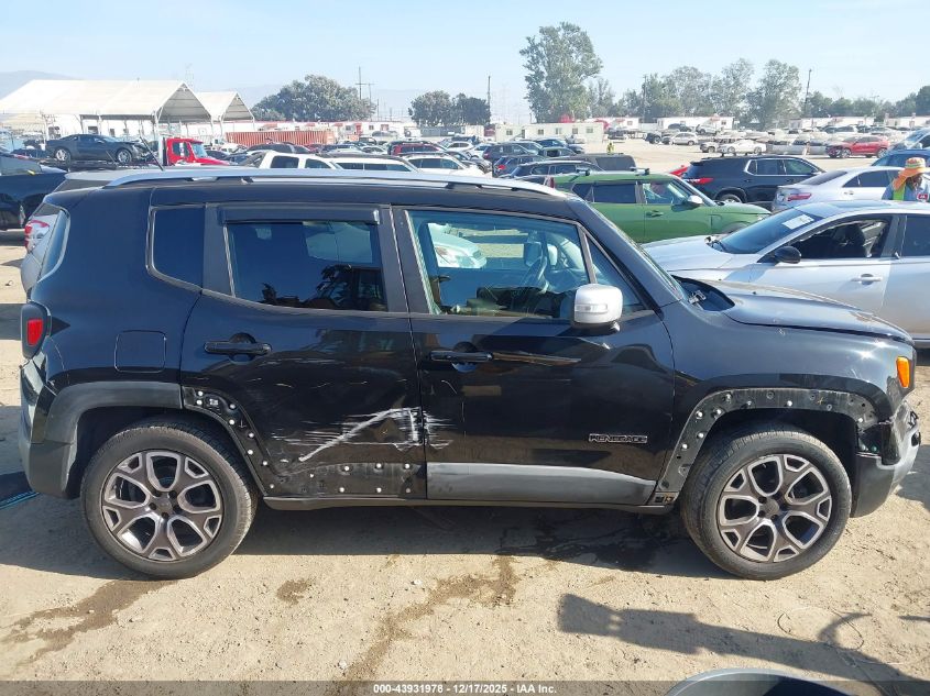 2015 Jeep Renegade Limited VIN: ZACCJBDT4FPB43238 Lot: 43931978
