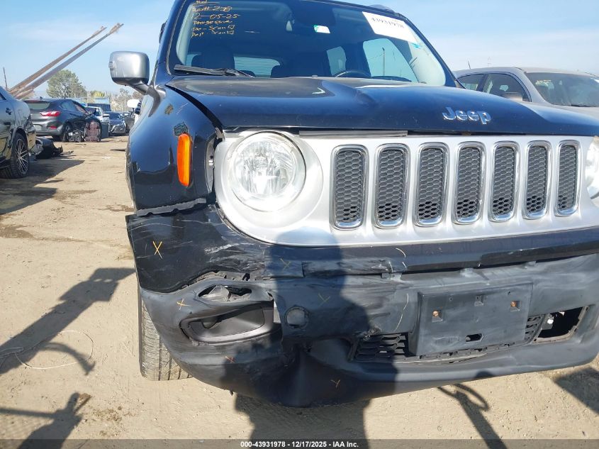 2015 Jeep Renegade Limited VIN: ZACCJBDT4FPB43238 Lot: 43931978