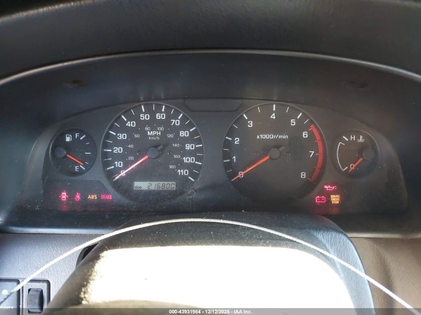 2001 Nissan Xterra Xe VIN: 5N1ED28Y21C519952 Lot: 43931984