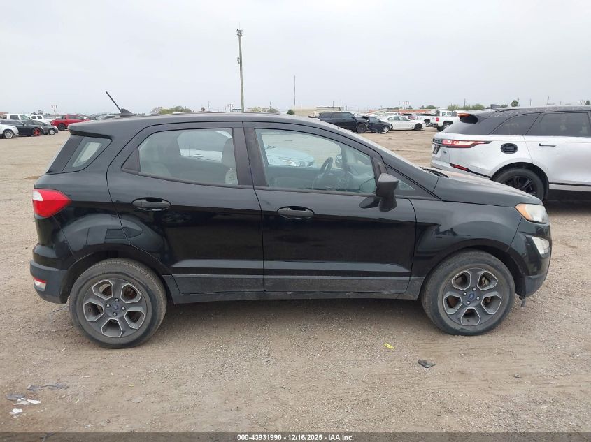 2020 Ford Ecosport S VIN: MAJ3S2FE5LC345345 Lot: 43931990