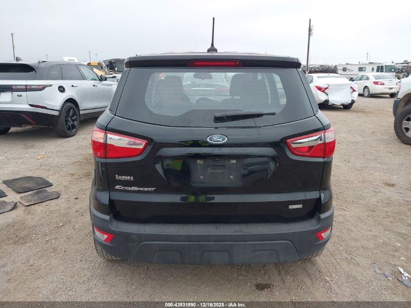 2020 Ford Ecosport S VIN: MAJ3S2FE5LC345345 Lot: 43931990