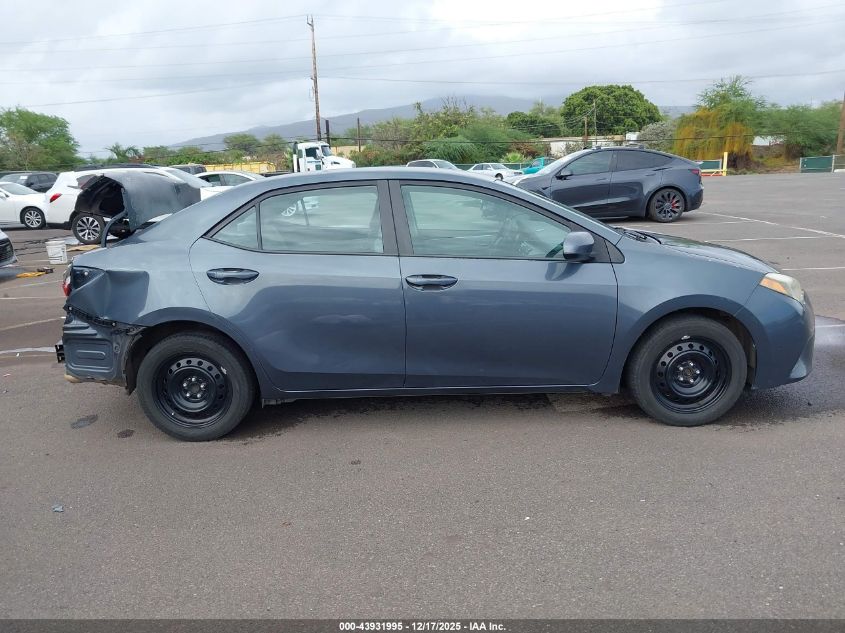 2016 Toyota Corolla Le VIN: 5YFBURHE9GP398570 Lot: 43931995