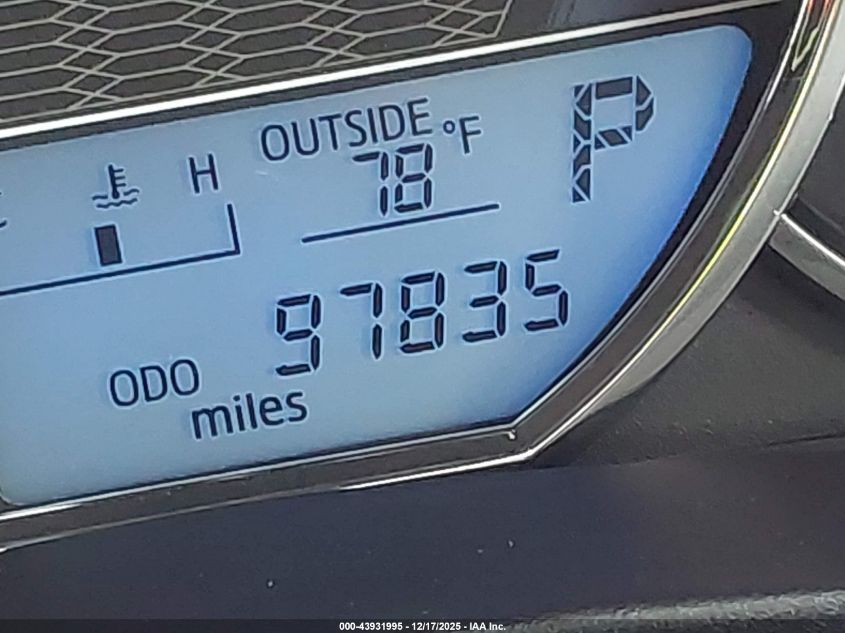 2016 Toyota Corolla Le VIN: 5YFBURHE9GP398570 Lot: 43931995