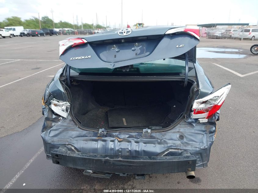 2016 Toyota Corolla Le VIN: 5YFBURHE9GP398570 Lot: 43931995