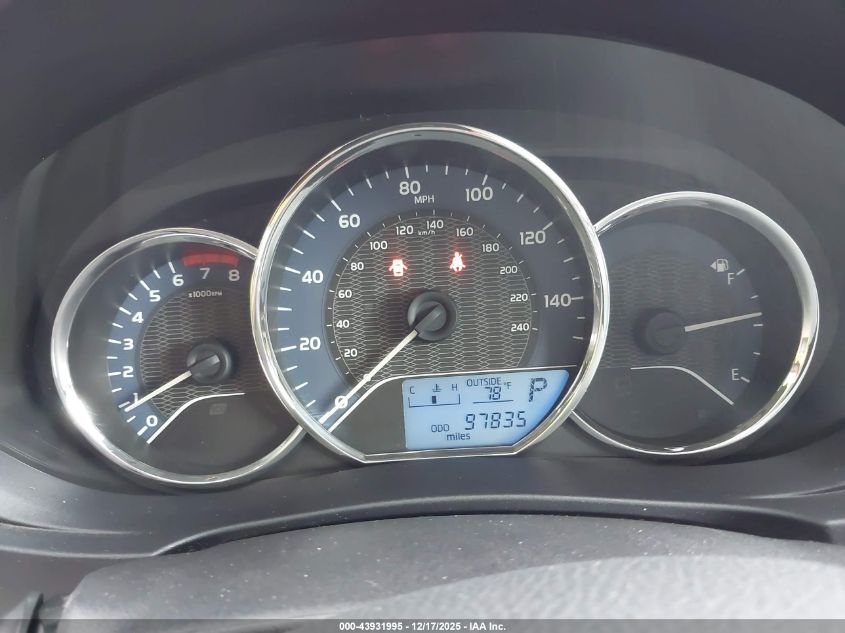 2016 Toyota Corolla Le VIN: 5YFBURHE9GP398570 Lot: 43931995