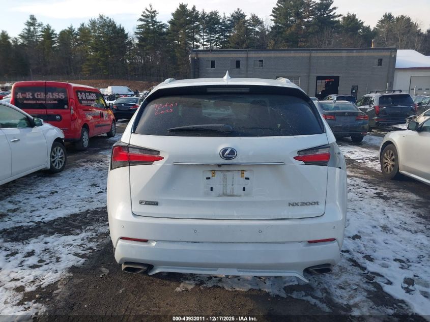 2016 Lexus Nx 200T F Sport VIN: JTJBARBZ2G2093945 Lot: 43932011