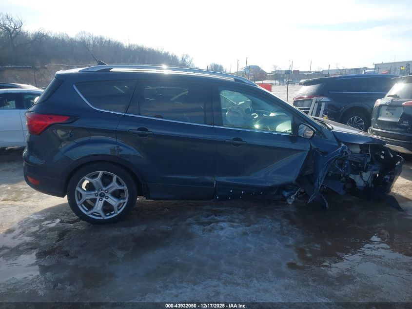 2019 Ford Escape Titanium VIN: 1FMCU9J98KUB52599 Lot: 43932050