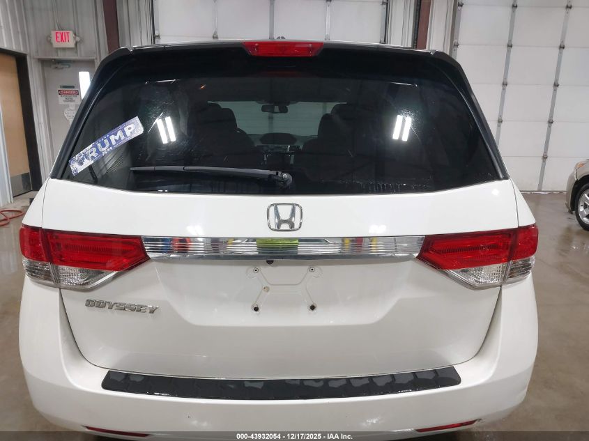 2016 Honda Odyssey Ex-L VIN: 5FNRL5H66GB161890 Lot: 43932054