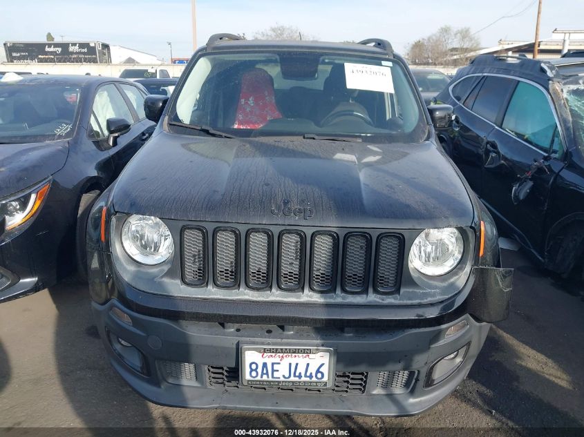 2017 Jeep Renegade Altitude Fwd VIN: ZACCJABB4HPF72502 Lot: 43932076