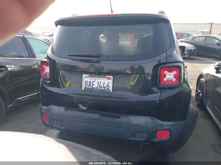 2017 Jeep Renegade Altitude Fwd VIN: ZACCJABB4HPF72502 Lot: 43932076