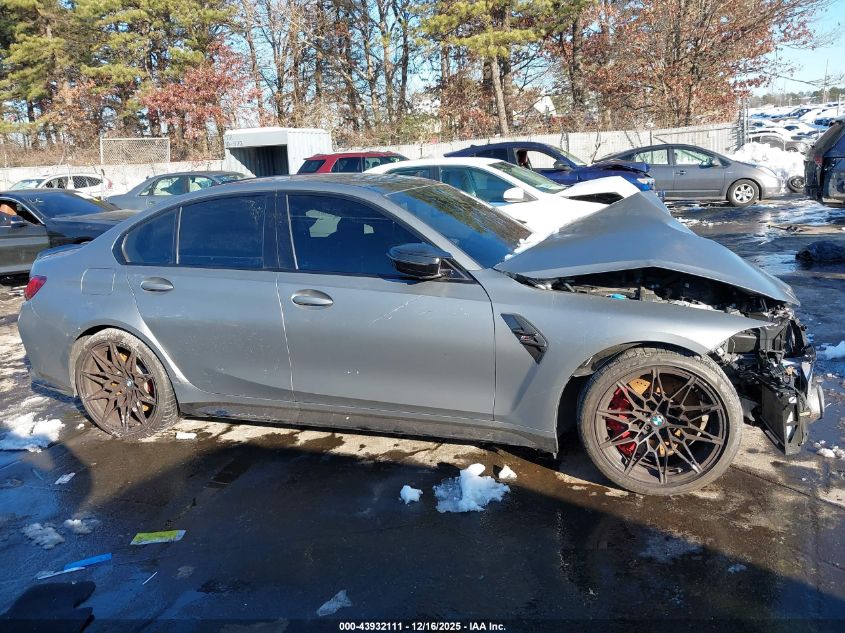 2024 BMW M3 Competition xDrive VIN: WBS43AY0XRFS91712 Lot: 43932111