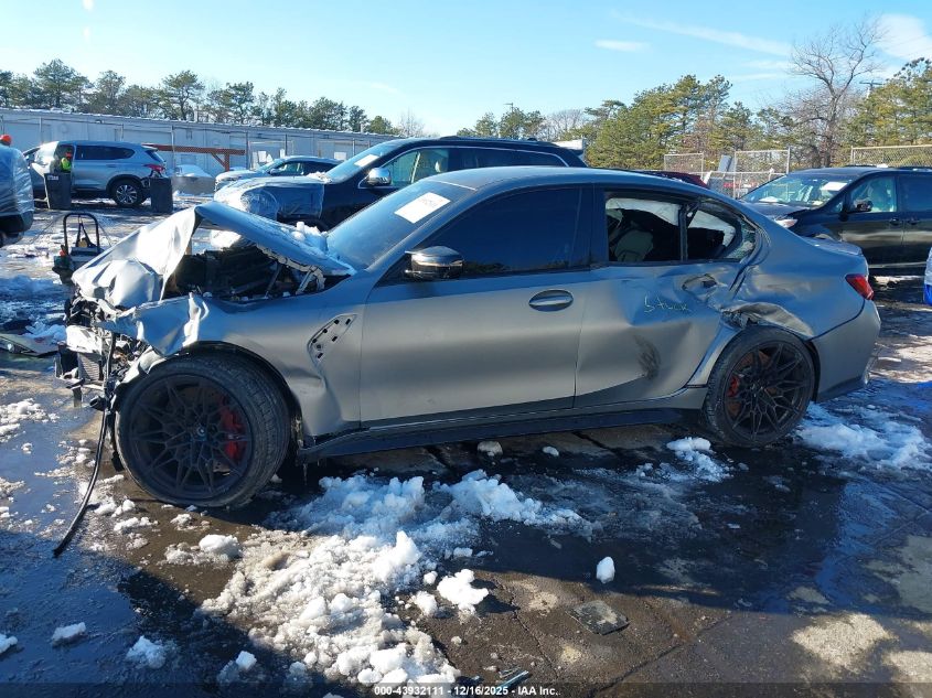 2024 BMW M3 Competition xDrive VIN: WBS43AY0XRFS91712 Lot: 43932111