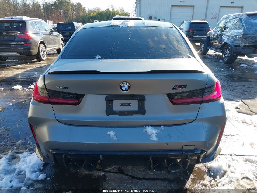 2024 BMW M3 Competition xDrive VIN: WBS43AY0XRFS91712 Lot: 43932111