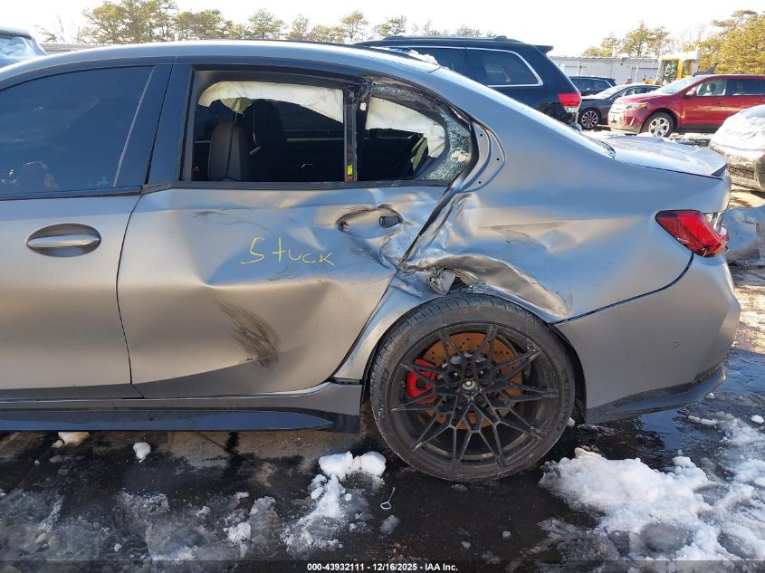 2024 BMW M3 Competition xDrive VIN: WBS43AY0XRFS91712 Lot: 43932111