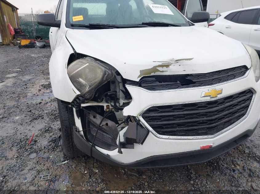 2016 Chevrolet Equinox Ls VIN: 2GNFLEEK8G6149872 Lot: 43932125