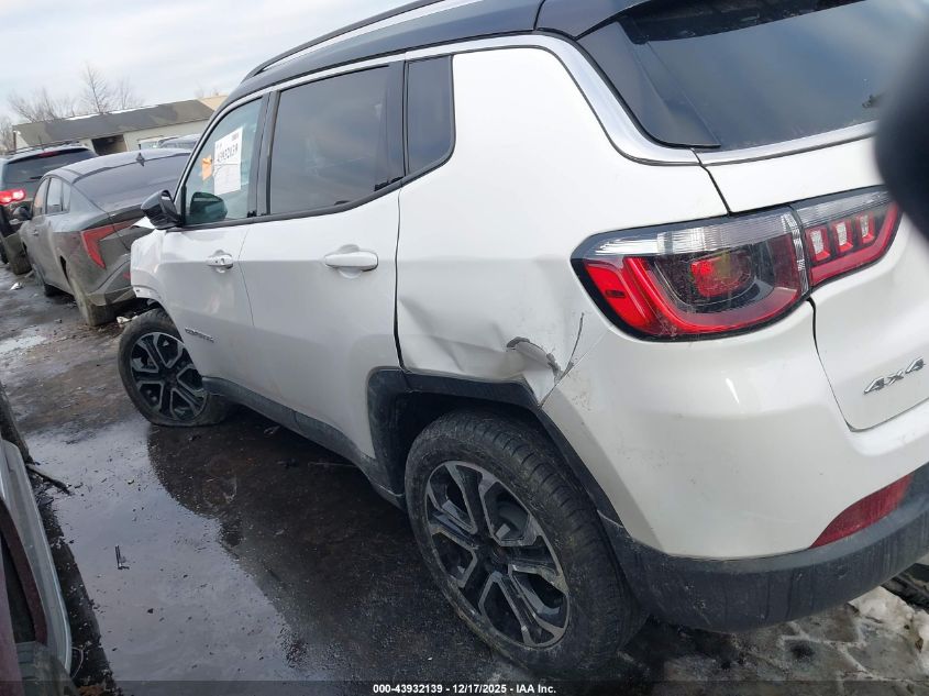 2022 Jeep Compass Limited 4X4 VIN: 3C4NJDCB7NT160961 Lot: 43932139