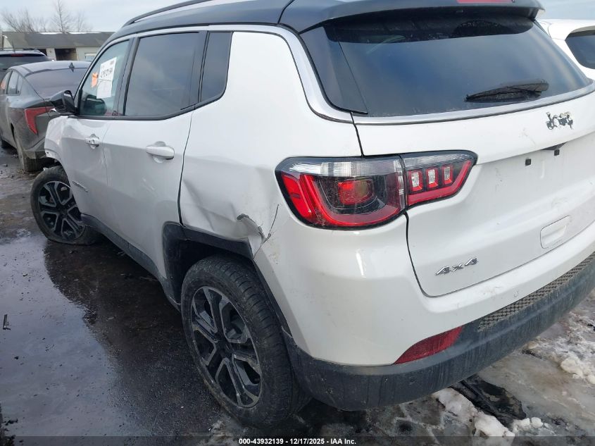 2022 Jeep Compass Limited 4X4 VIN: 3C4NJDCB7NT160961 Lot: 43932139