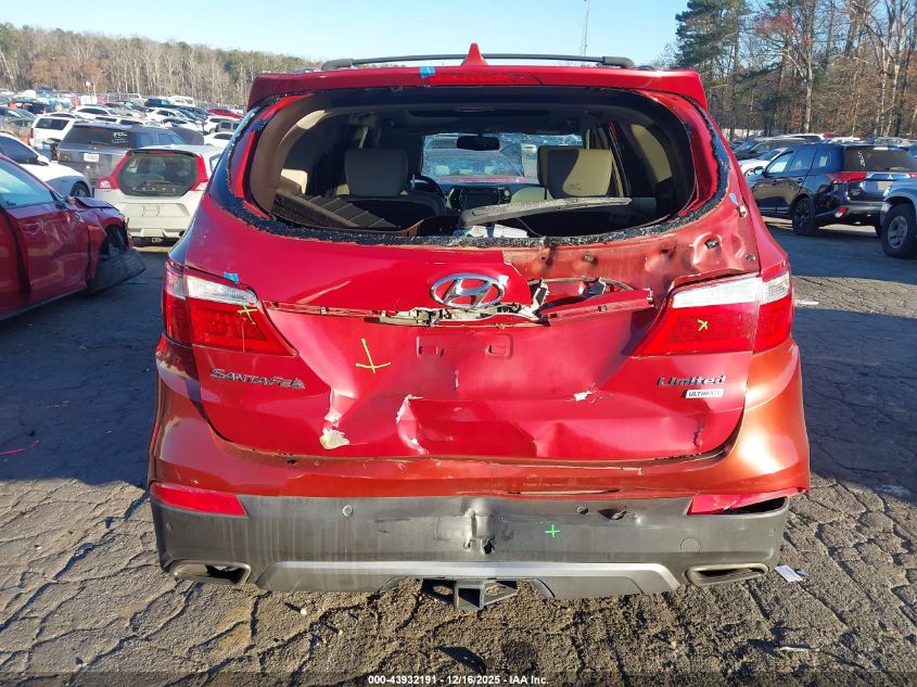 2015 Hyundai Santa Fe Limited VIN: KM8SR4HF7FU118865 Lot: 43932191