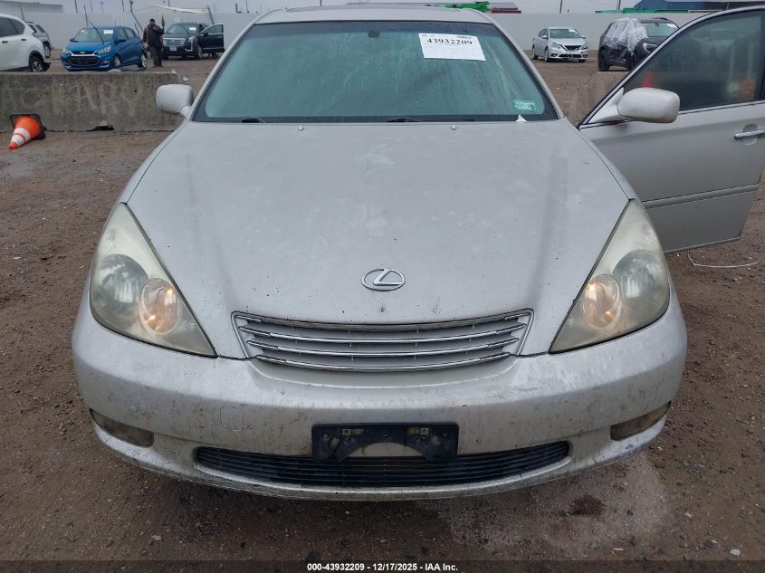 2004 Lexus Es 330 VIN: JTHBA30G540019085 Lot: 43932209
