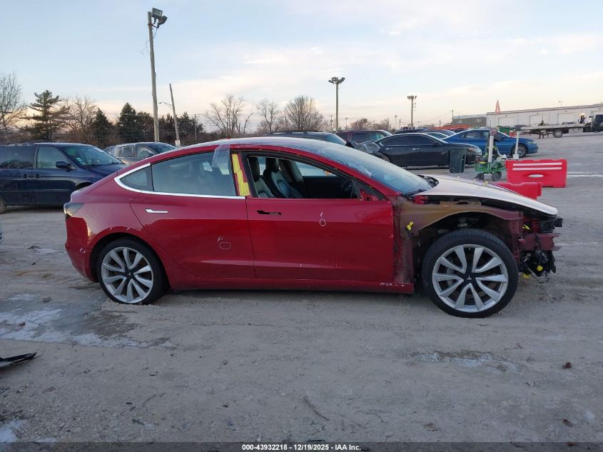 2018 Tesla Model 3 Long Range/Performance VIN: 5YJ3E1EB3JF091413 Lot: 43932218