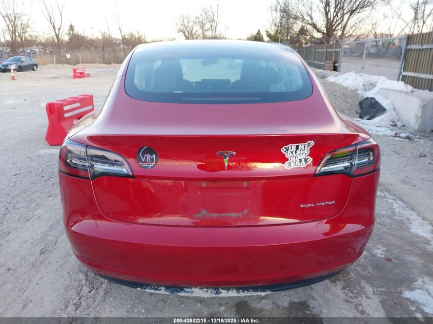 2018 Tesla Model 3 Long Range/Performance VIN: 5YJ3E1EB3JF091413 Lot: 43932218
