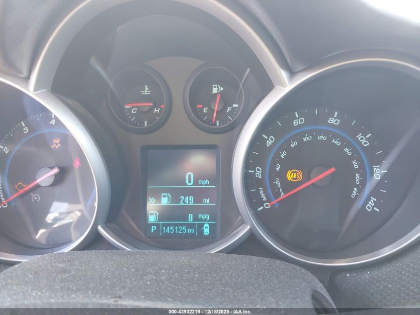 2012 Chevrolet Cruze Eco VIN: 1G1PJ5SC1C7282850 Lot: 43932219