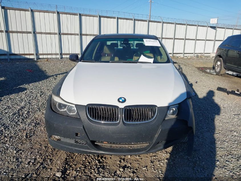 2007 BMW 328I VIN: WBAVA33567PV65492 Lot: 43932223
