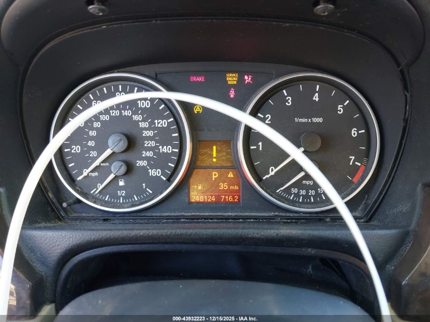 2007 BMW 328I VIN: WBAVA33567PV65492 Lot: 43932223