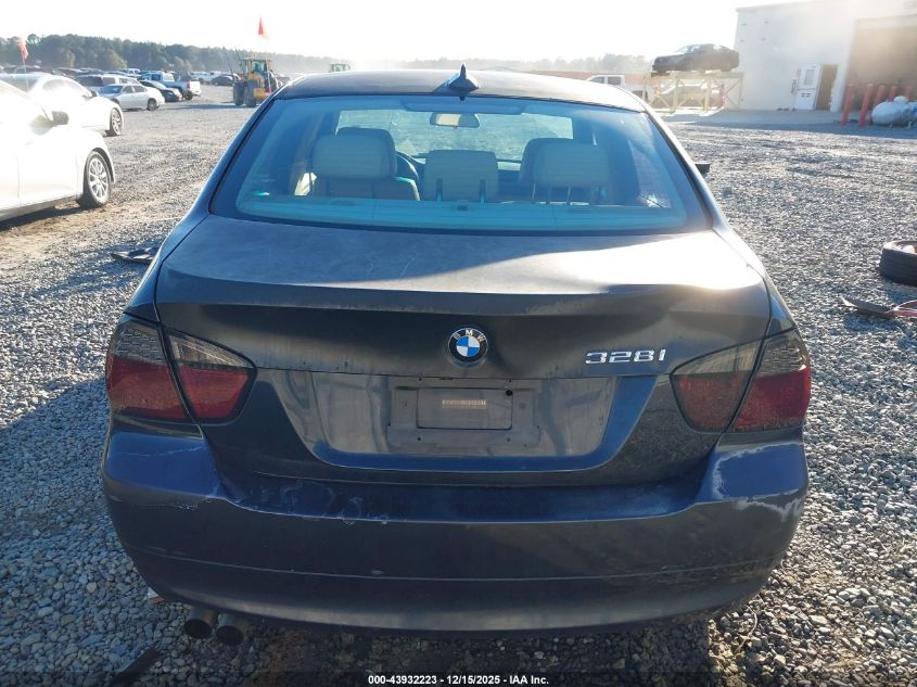 2007 BMW 328I VIN: WBAVA33567PV65492 Lot: 43932223