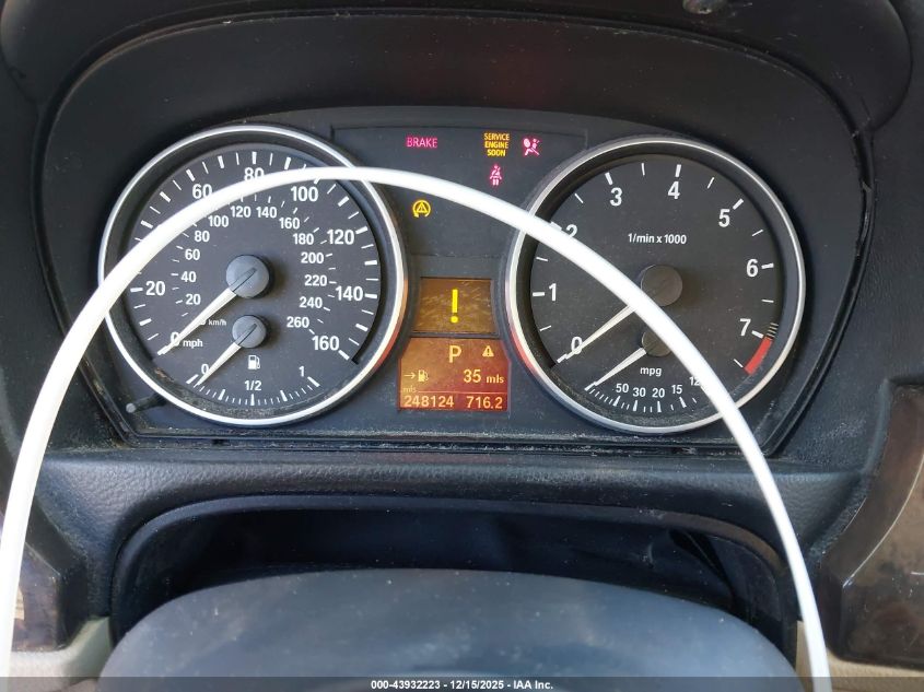 2007 BMW 328I VIN: WBAVA33567PV65492 Lot: 43932223