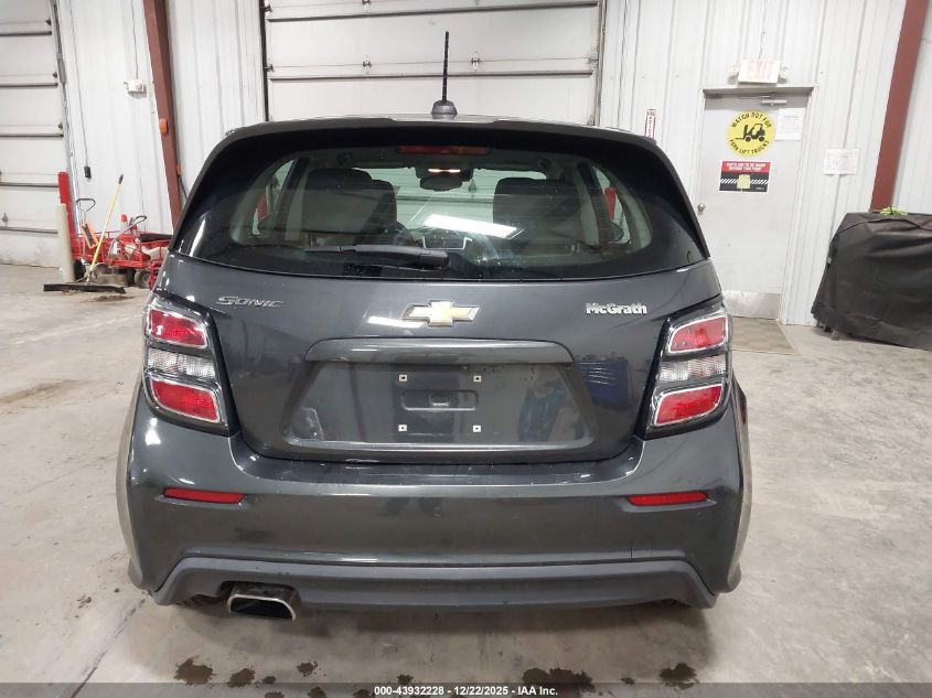 2020 Chevrolet Sonic Fwd 1Fl 5-Door VIN: 1G1JG6SBXL4125692 Lot: 43932228