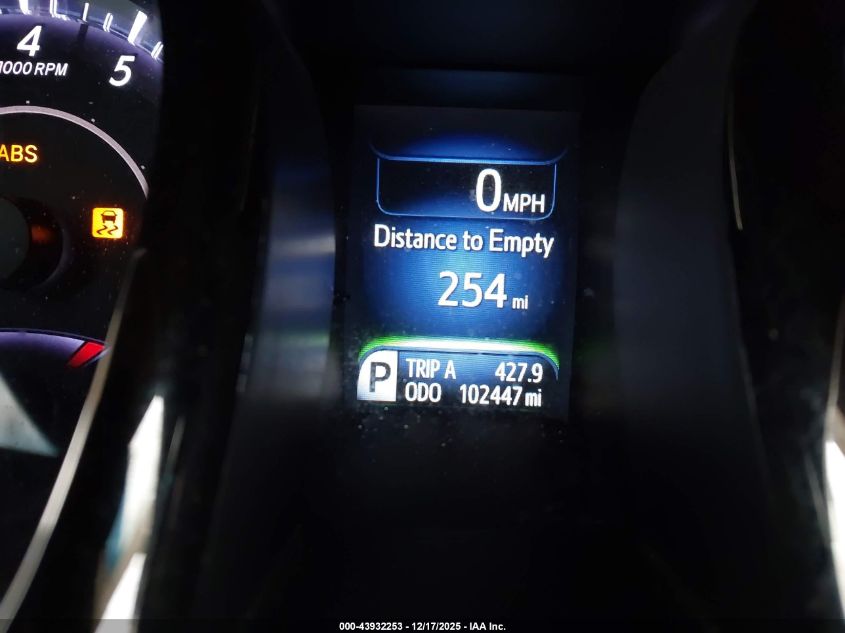 2013 Toyota Avalon Xle Touring VIN: 4T1BK1EB4DU056343 Lot: 43932253