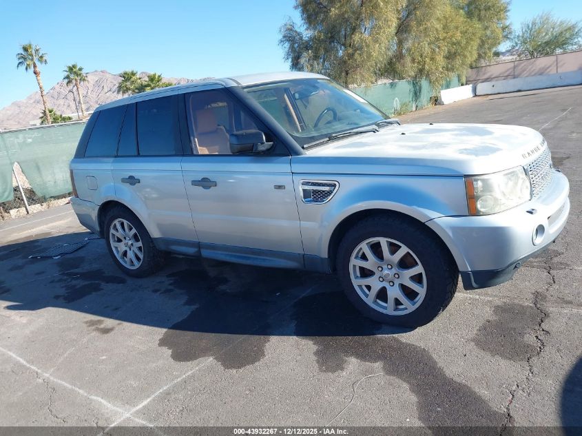 2008 Land Rover Range Rover Sport Hse VIN: SALSF254X8A143857 Lot: 43932267