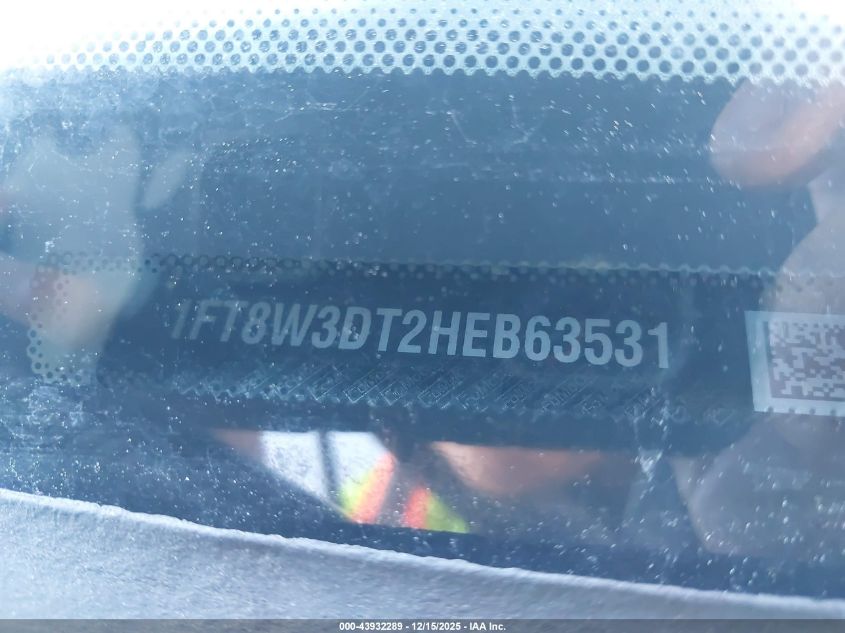 2017 Ford F-350 Lariat VIN: 1FT8W3DT2HEB63531 Lot: 43932289