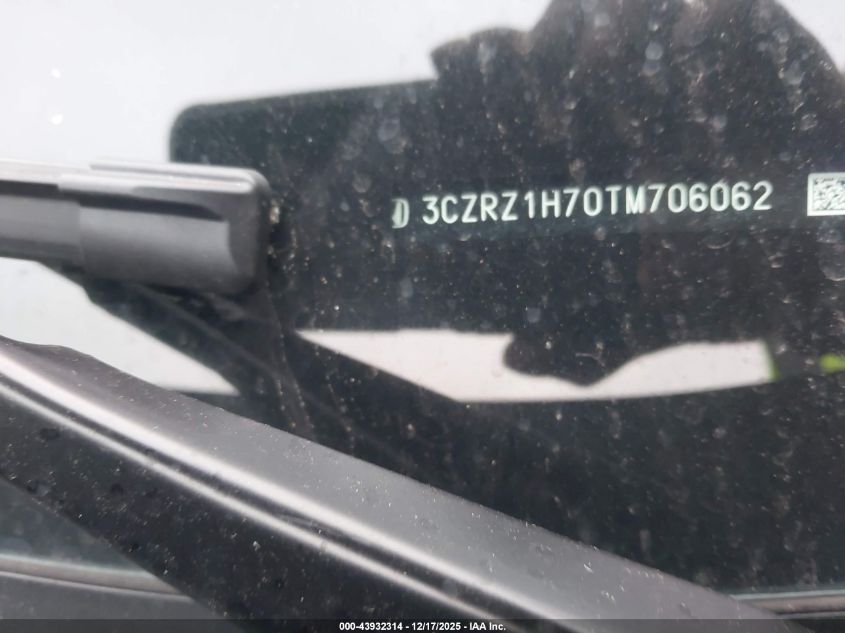 2026 Honda Hr-V 2Wd Ex-L VIN: 3CZRZ1H70TM706062 Lot: 43932314