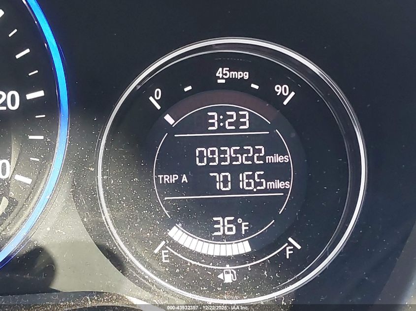 2016 Honda Hr-V Lx VIN: 3CZRU6H39GM753444 Lot: 43932357