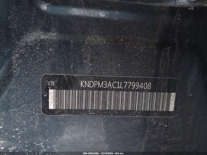 KNDPM3AC1L7799408 2020 KIA SPORTAGE photo no. 9