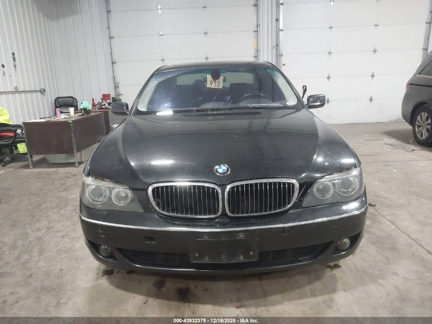 2007 BMW 750I VIN: WBAHL83587DT09022 Lot: 43932379