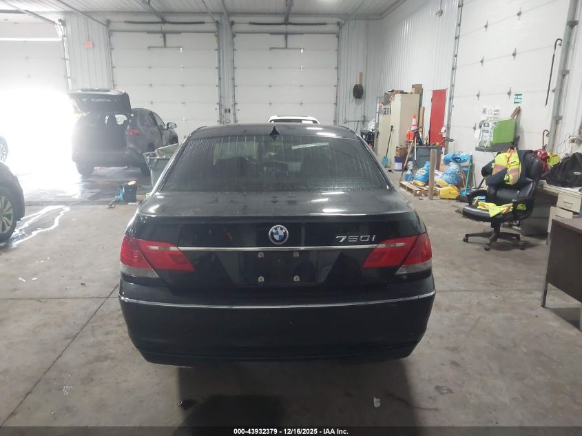 2007 BMW 750I VIN: WBAHL83587DT09022 Lot: 43932379