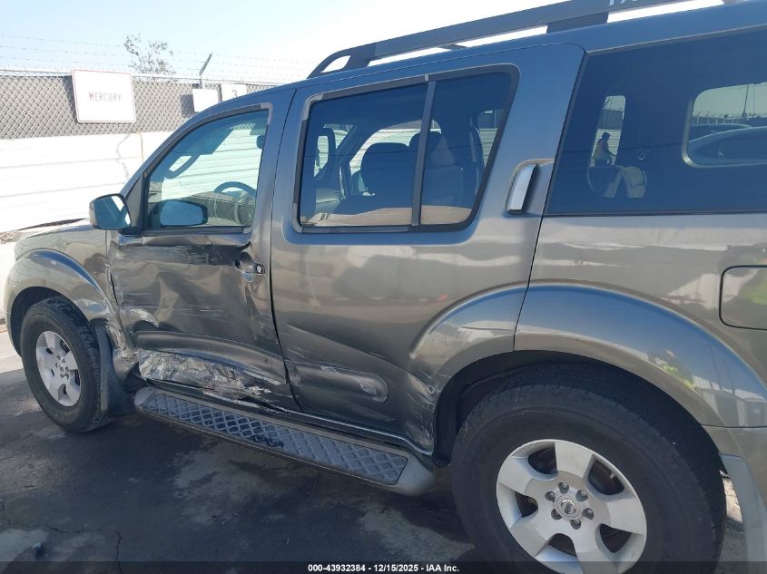 2006 Nissan Pathfinder Se VIN: 5N1AR18U76C619382 Lot: 43932384