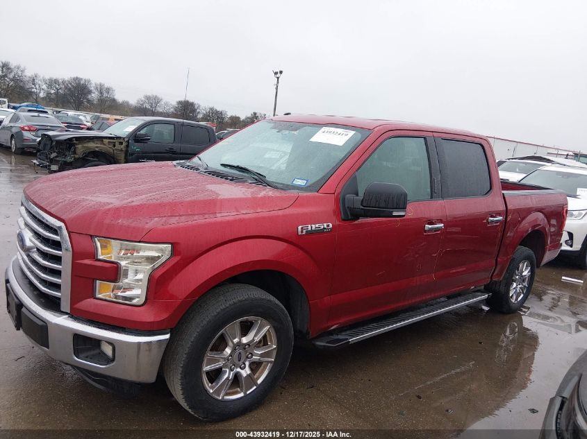 2016 Ford F-150 Xlt VIN: 1FTEW1CF5GKF48133 Lot: 43932419