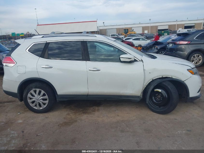 2016 Nissan Rogue S VIN: KNMAT2MV5GP679665 Lot: 43932431