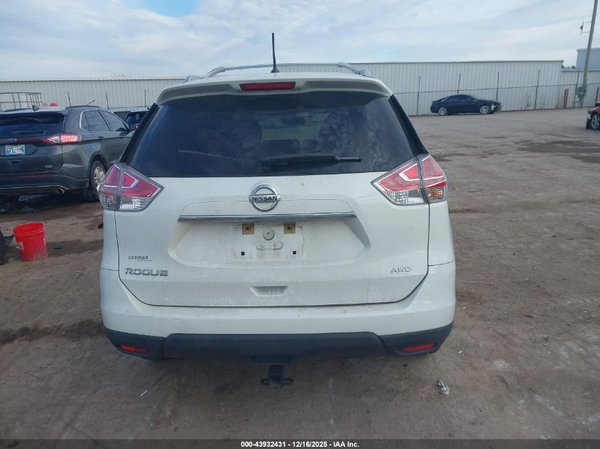 2016 Nissan Rogue S VIN: KNMAT2MV5GP679665 Lot: 43932431