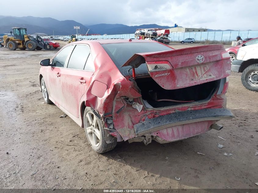 2012 Toyota Camry Se VIN: 4T1BF1FK1CU582785 Lot: 43932449