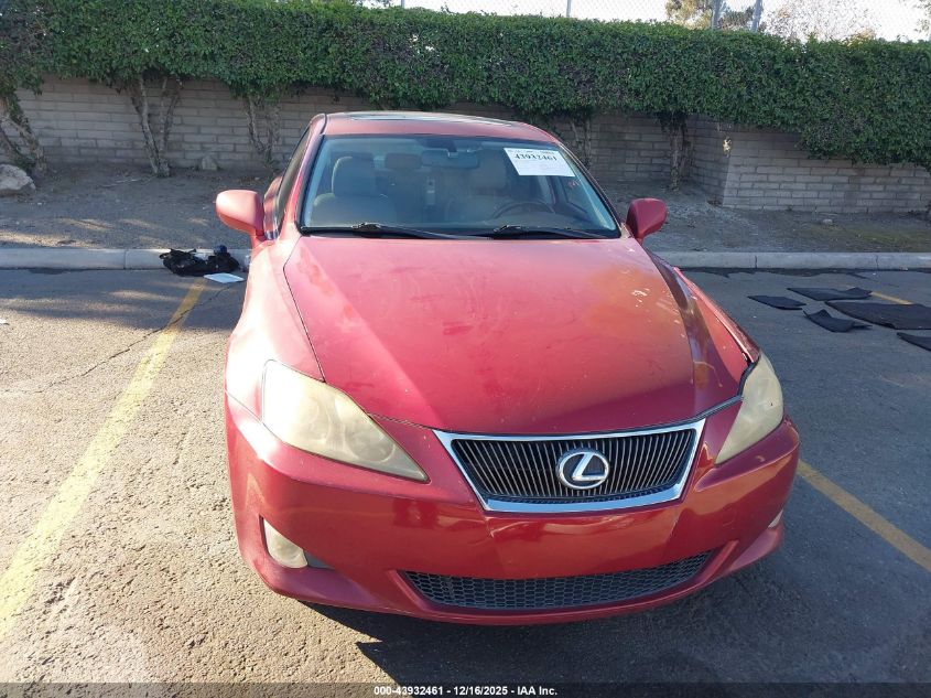 2006 Lexus Is 350 VIN: JTHBE262762005545 Lot: 43932461