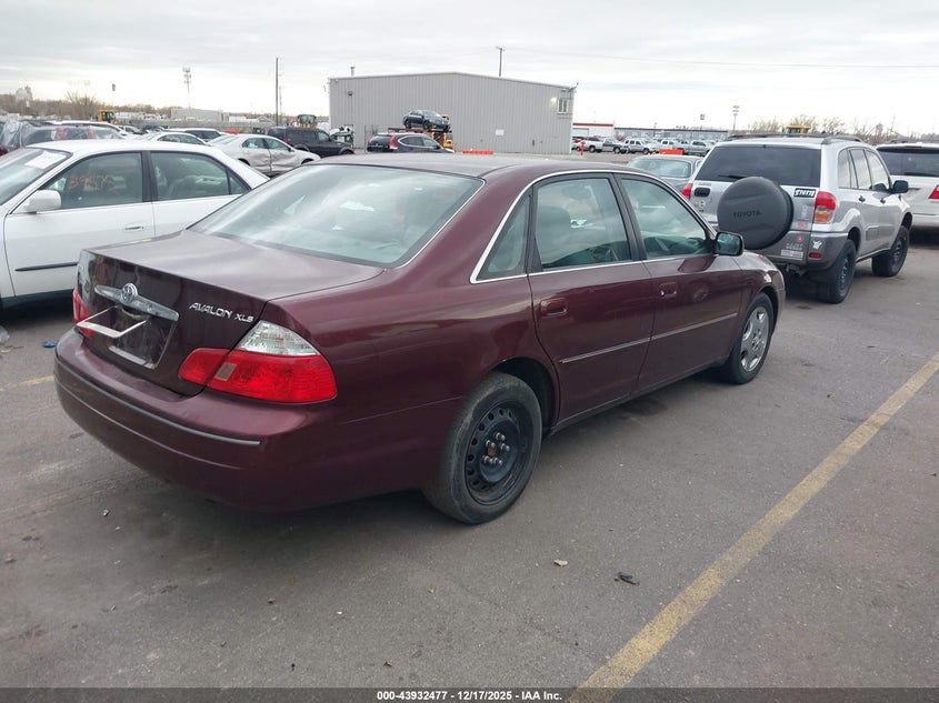 4T1BF28BX3U285680 2003 TOYOTA AVALON photo no. 4